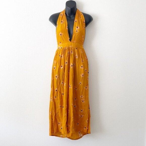 Faithful The Brand Orange Botany Floral Jumpsuit - Picture 1 of 16